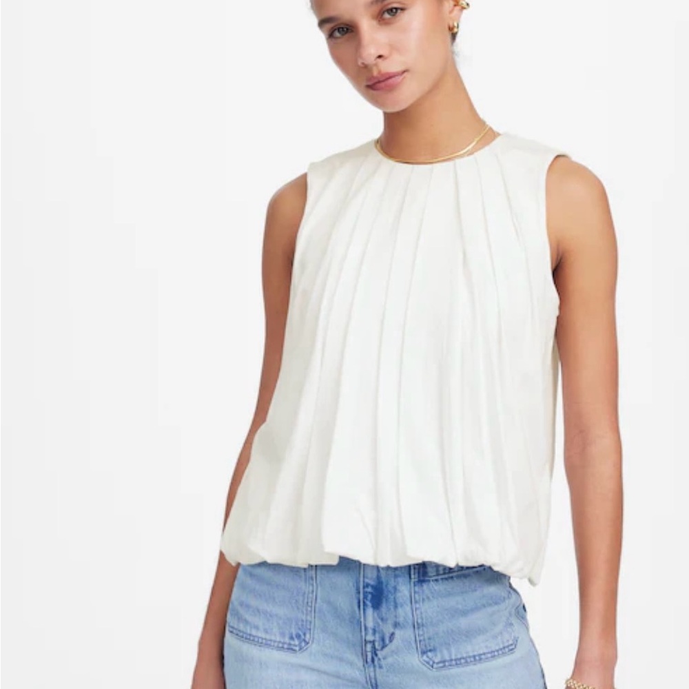 Madewell Sleeveless Bubble Top